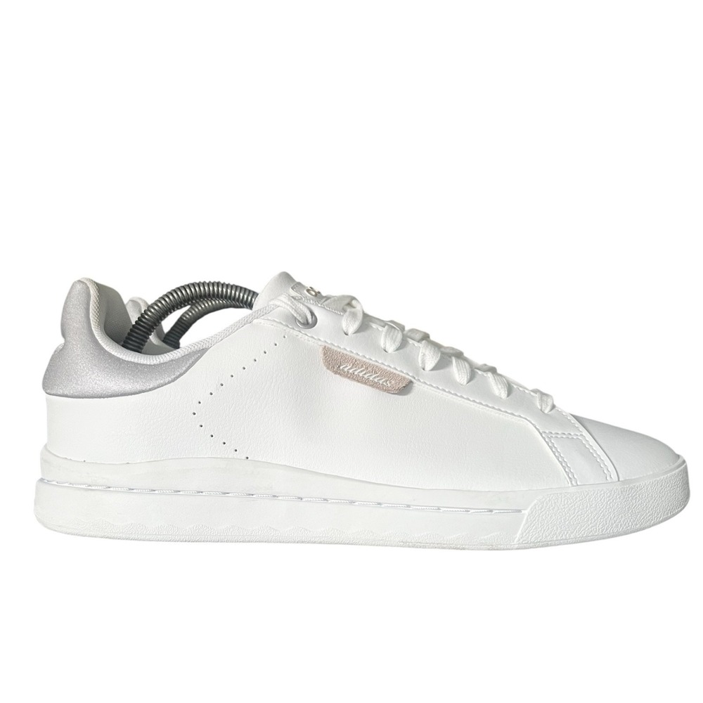 White Low-Top Leather Sneakers